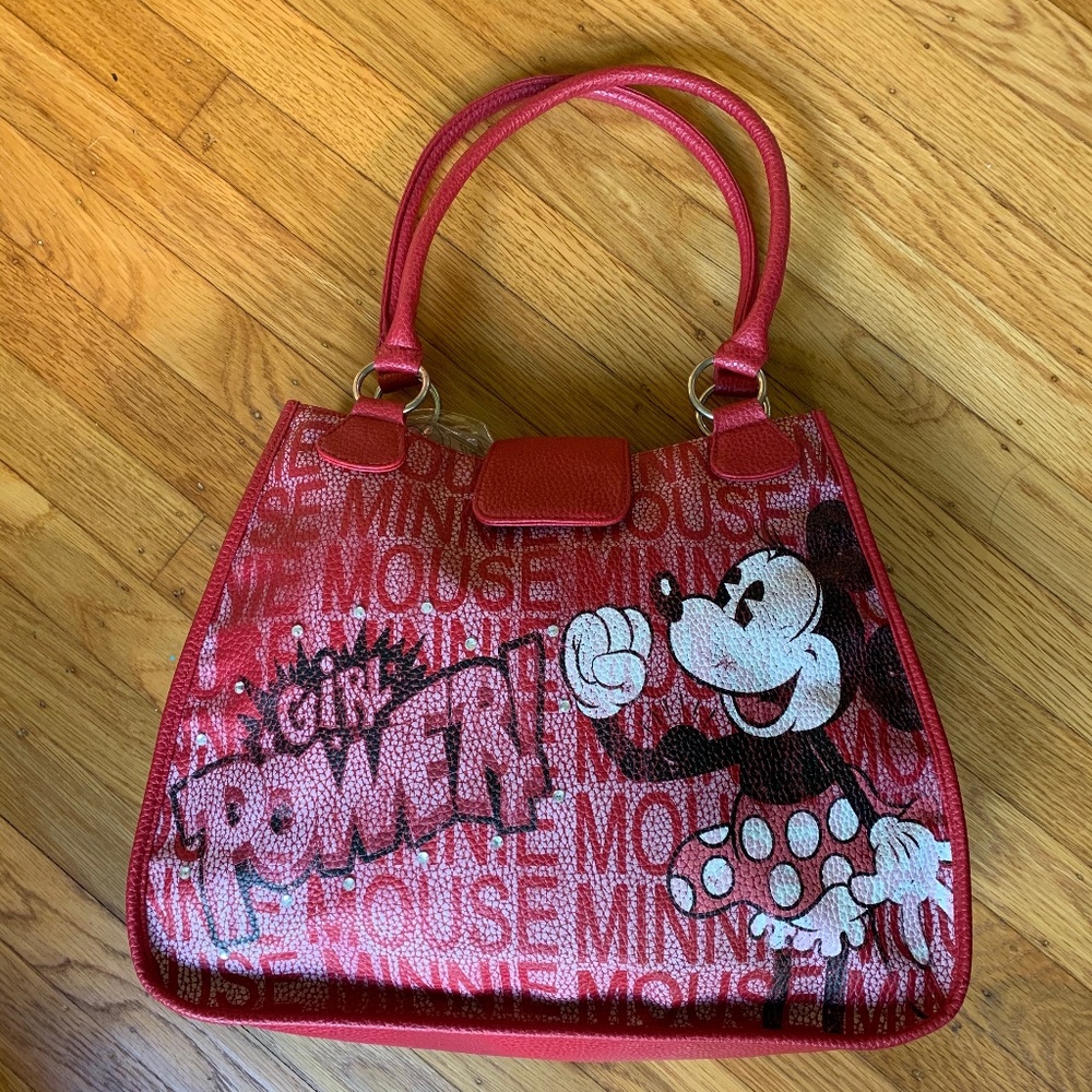 Vintage Girl Power Minnie Mouse Tote Bag